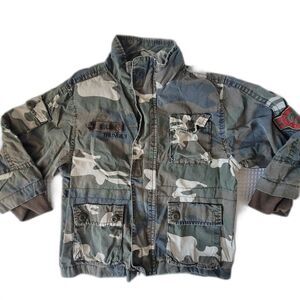 Children's Place Baby Boys full zip jacket Green camo size 24M